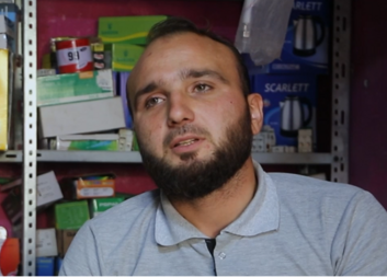 Hassan lost his entire family to the war in Syria. With our help, he has opened his own shop