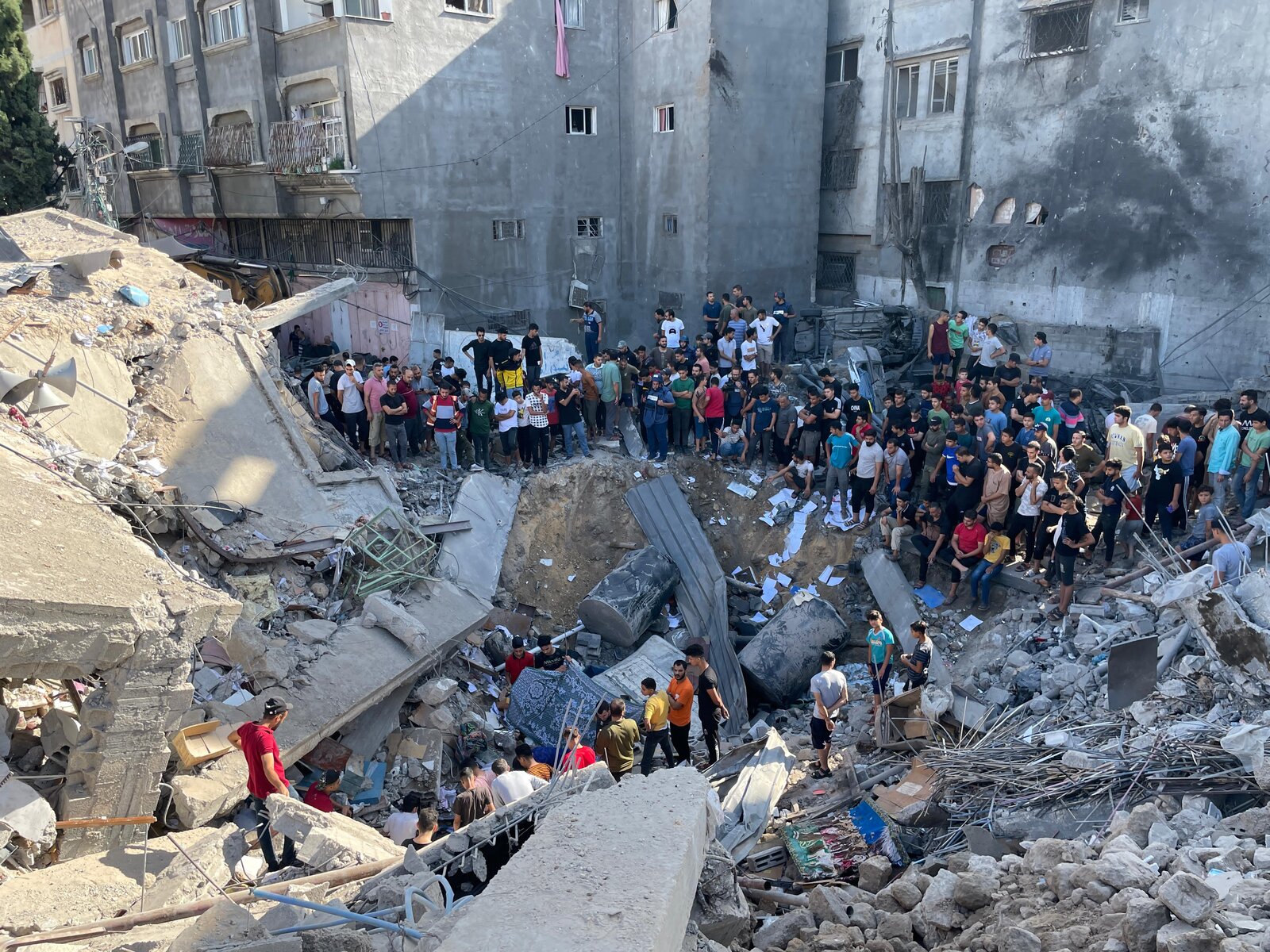 Následky bombardování Gaza - foto Charita Jeruzalém
