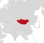 Mapa Mongolsko
