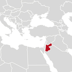 Map of Jordan
