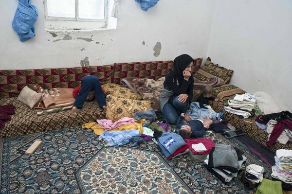 Syrian refugee family