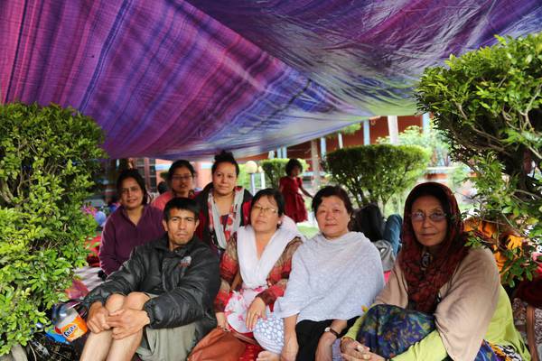Renuka Magdalene Thakuri (in white clothes).
