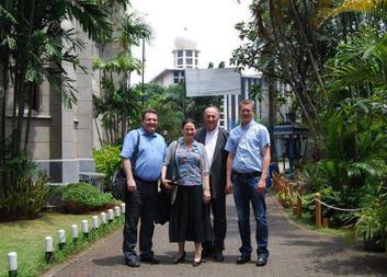 Archbishop Graubner and director of Caritas CR Haičman visit Indonesia