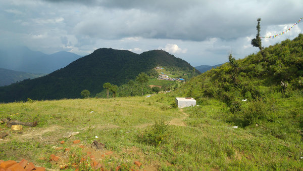 View from the construction site (photo: Caritas Switzerland).