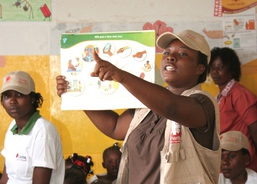 Prevention of cholera – teaching at school