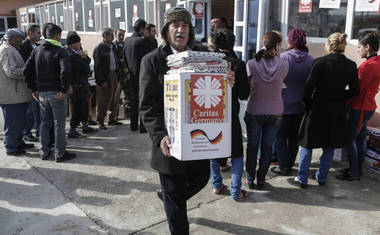 Příprava iráckých uprchlíků na zimu