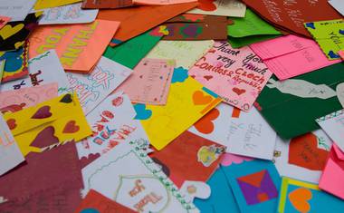 Děkovná přání filipínských školáků 