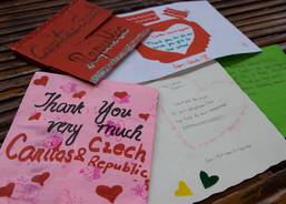 Greetings-cards from the children of Burgos.