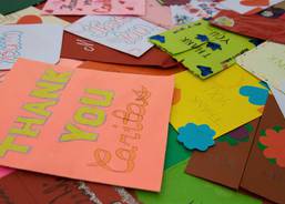 Greetings-cards from the children of Burgos.