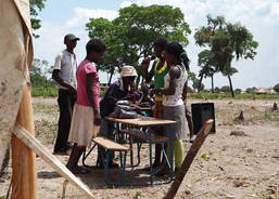 Pupils at Chiyokoma community school 