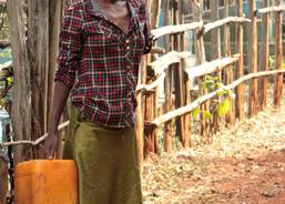 Children often have to walk for water 