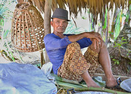 One of the Filipino farmers