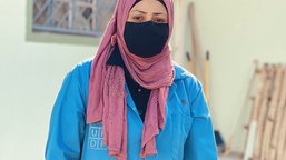 Juwan z Iráku získala díky Charitě nové dovednosti a dnes pomáhá opravit válkou zničené školy