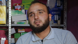 Hassan lost his entire family to the war in Syria. With our help, he has opened his own shop