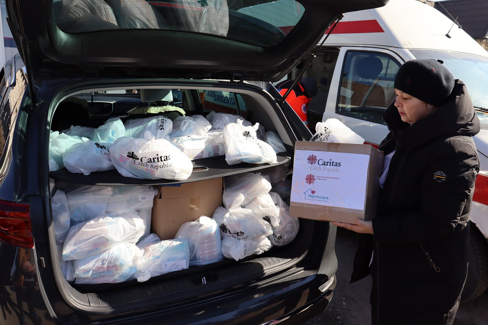 Distribution of hygiene and medical items in Moldova