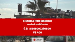 Katastrofální zemětřesení v Maroku. Charita vyhlašuje sbírku na pomoc zasaženým lidem 