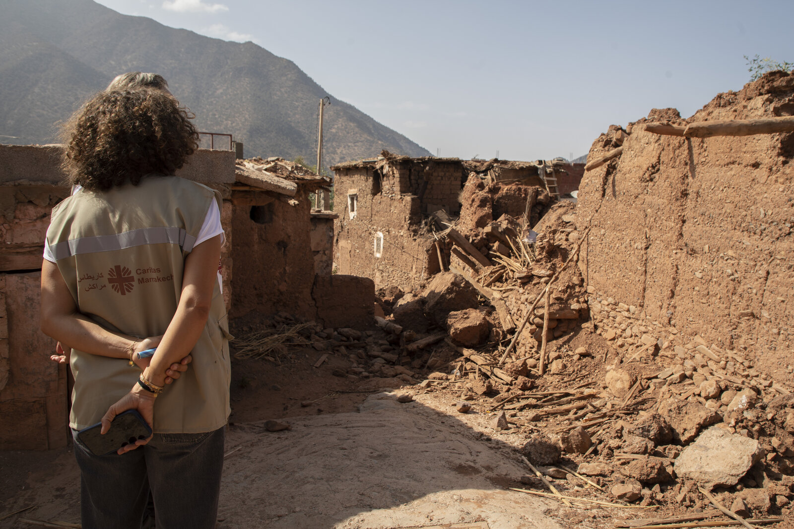 A village hit by earthquake in Morocco. Foto Fiona Mirebeau