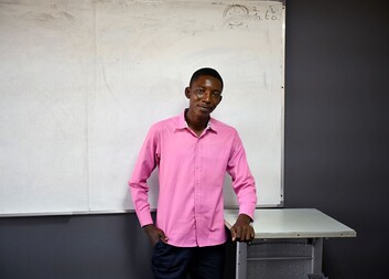 I want to become an entrepreneur and give back to my community, says Baruani, a refugee student at the Cavendish University in Zambia 