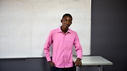 I want to become an entrepreneur and give back to my community, says Baruani, a refugee student at the Cavendish University in Zambia 