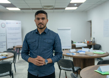 Through training, I am building a future for myself and my community, says Omar, a young graduate from Iraq 