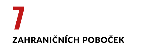 7 zahraničních poboček