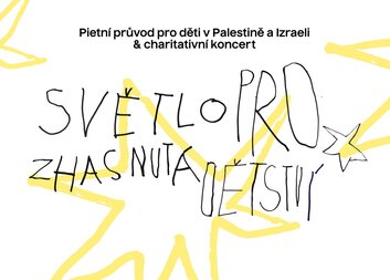 Pietní průvod Světlo pro zhasnutá dětství – Charita Česká republika si připomíná dětské oběti v Palestině a Izraeli