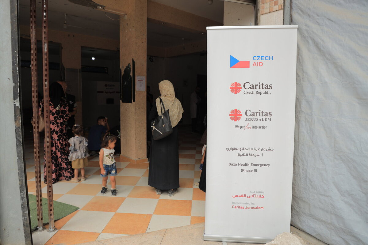 The clinic of Charity Jerusalem continues to operate and provide support The clinic of Charity Jerusalem continues to operate and provide support