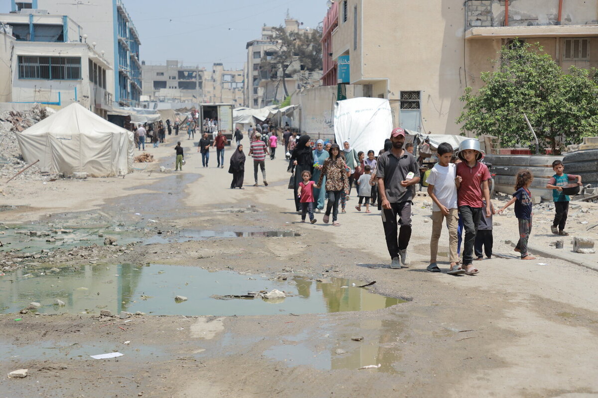 Destroyed streets of Gaza Destroyed streets of Gaza