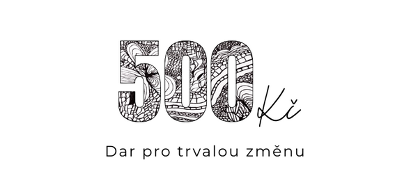výše daru 500 Kč