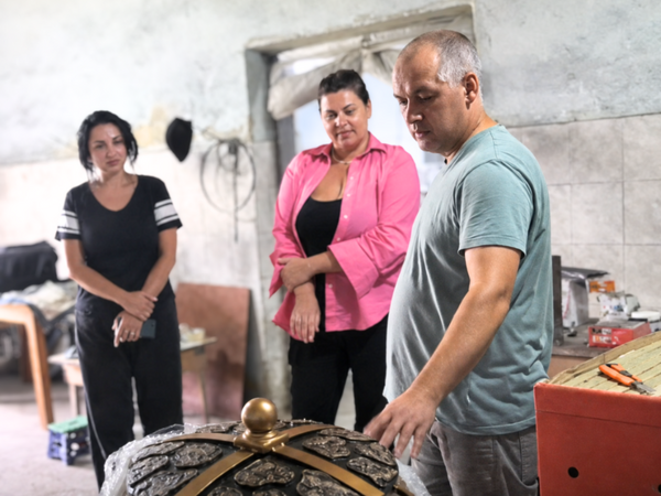 After relocating to western Ukraine, the family successfully started its business again